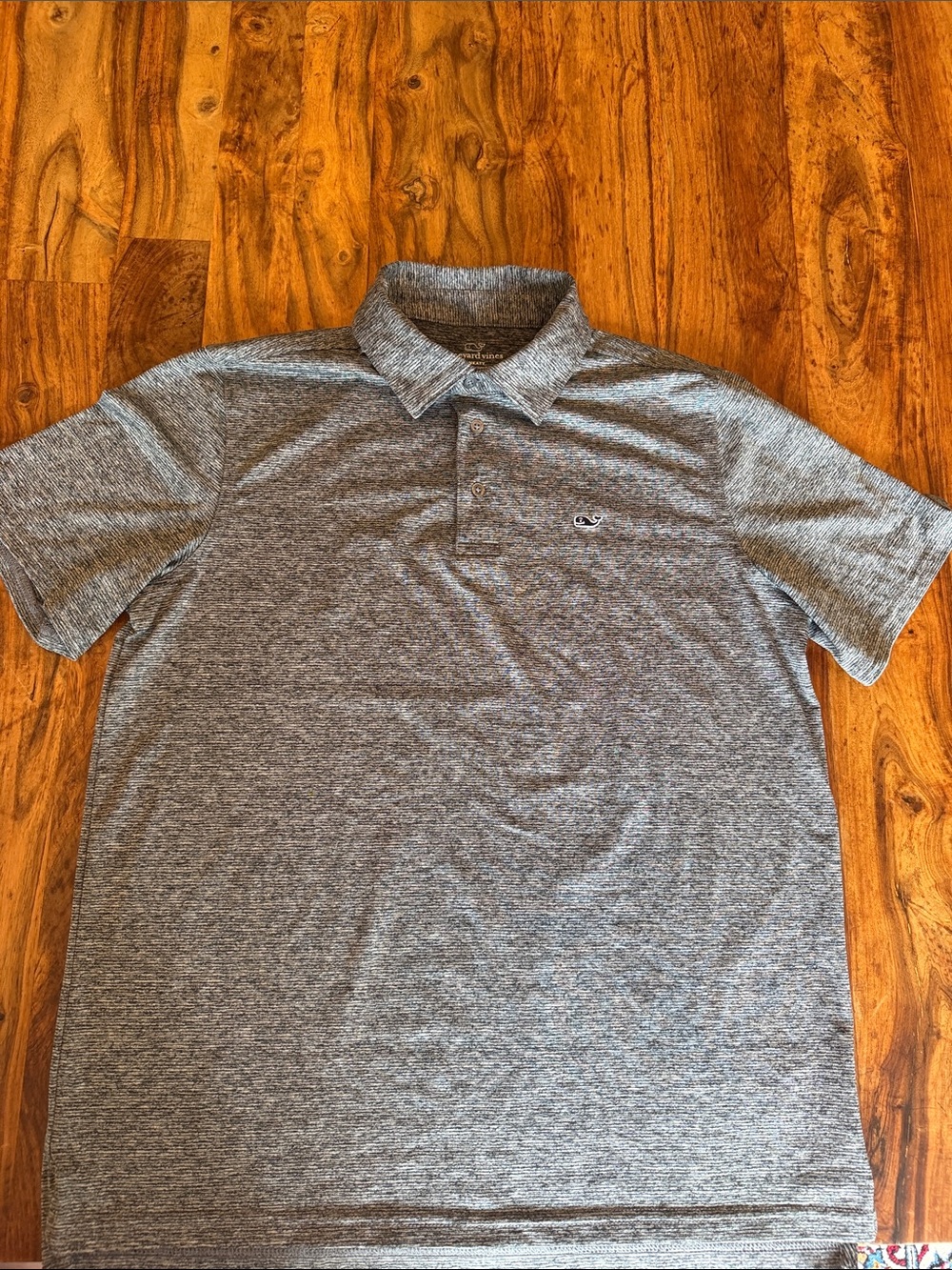 Vineyard Vines Boys XL Heather Grey Performance Polo